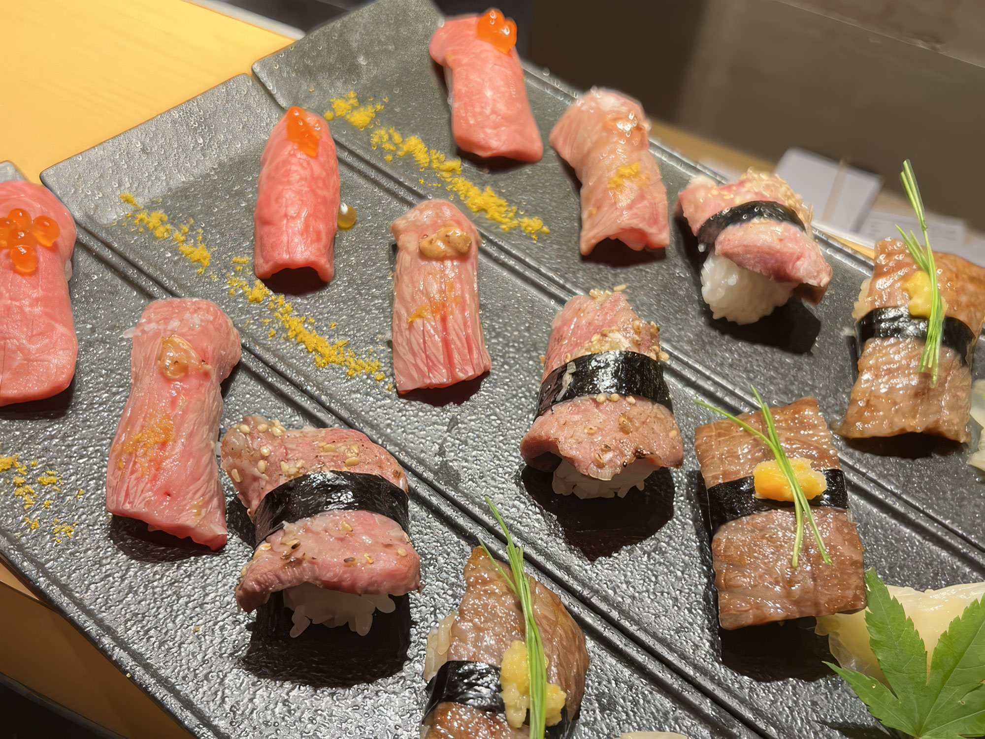 牛生肉の握り