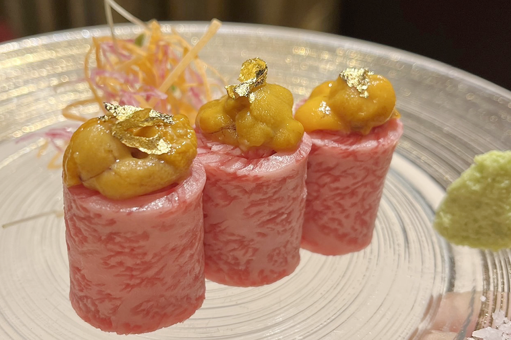海胆牛肉塔塔